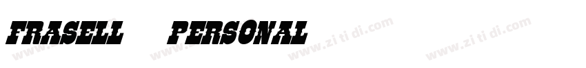 Frasell - Personal字体转换